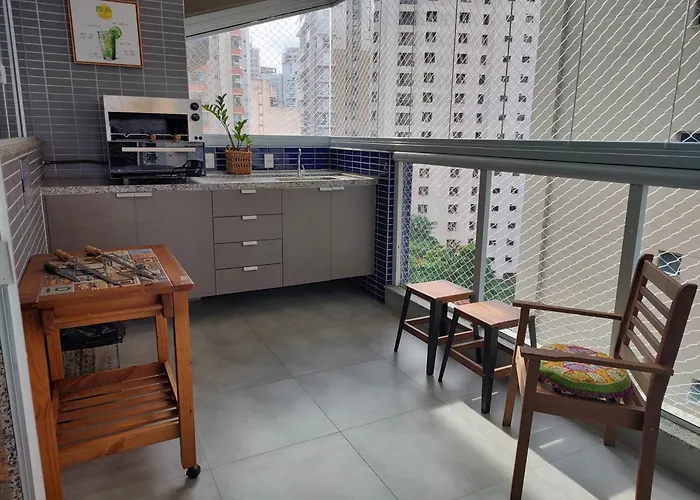 Apto Novo, Sofisticado e Aconchegante em Astúrias Guarujá